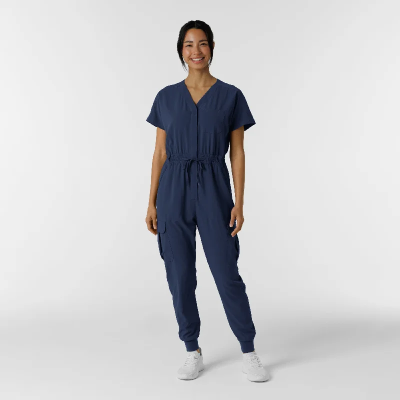 The Best Prices RENEW Women's Cargo Jogger Scrub Jumpsuit - Navy