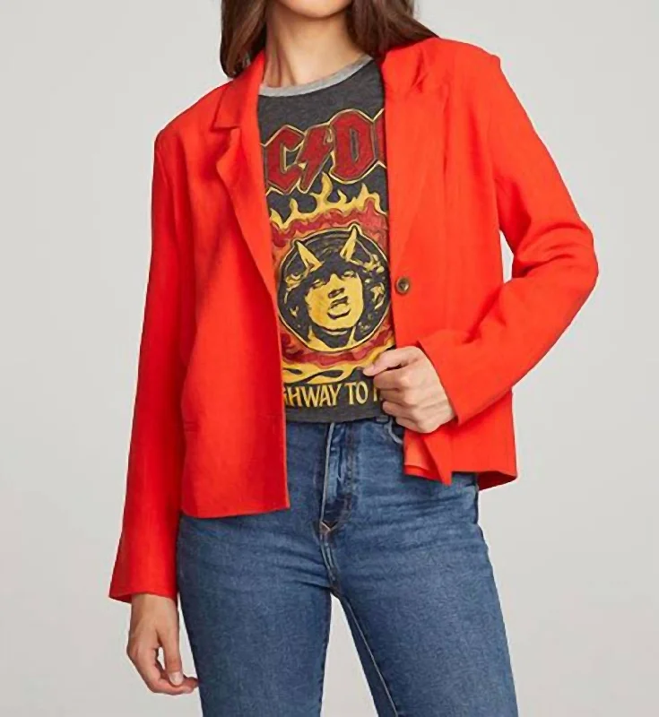 Exclusive Offers Santana Blazer In Red