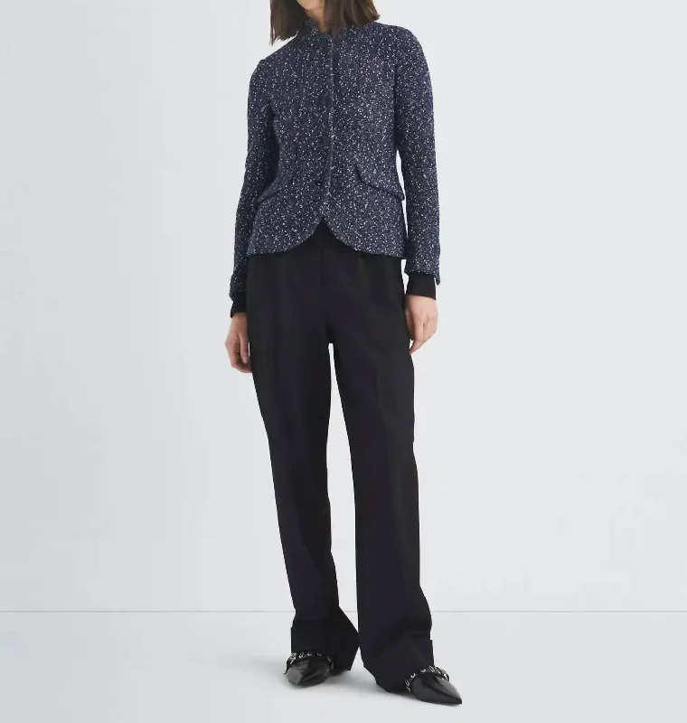 Loyalty Reward Slade Tweed Blazer In Blue