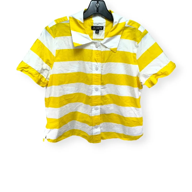 Massive Deals Striped Pattern Top Short Sleeve J. Crew, Size 12