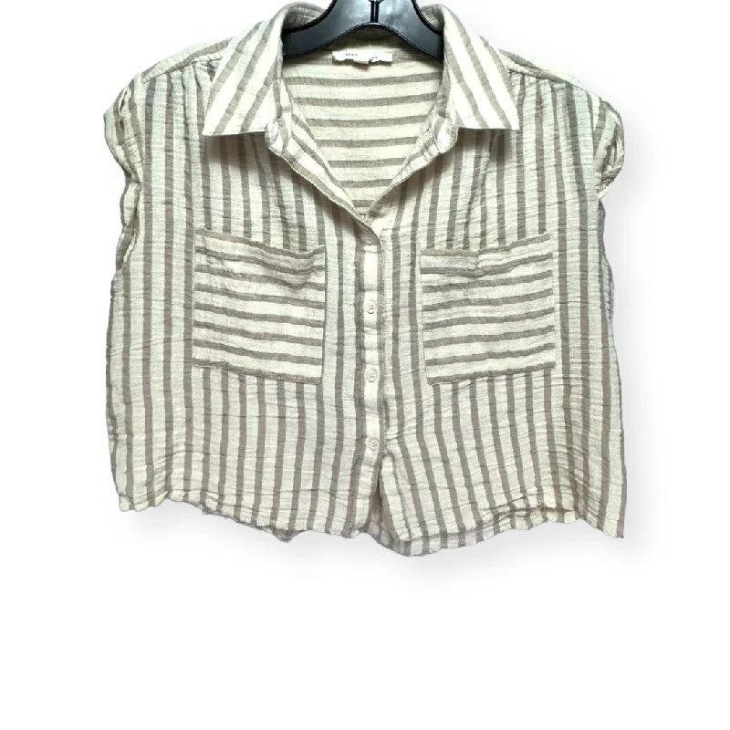 Seasonal Clearance Striped Pattern Top Sleeveless Unknown Brand, Size S