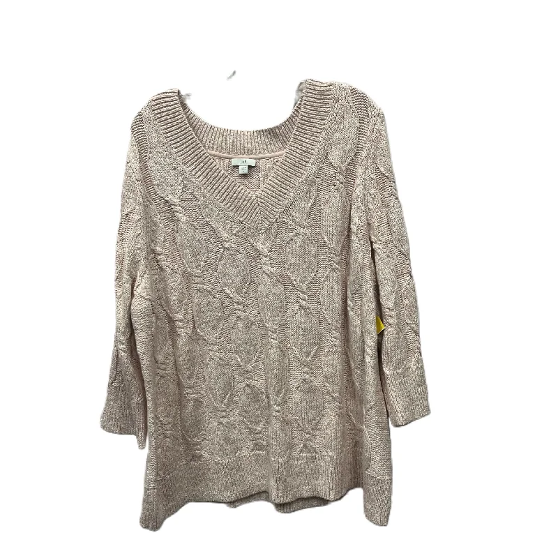 Price Blitz Sweater By J. Jill In Pink, Size: 2x
