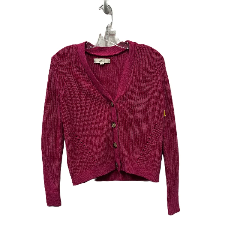 Price Smash Sweater Cardigan By Loft In Pink, Size: S
