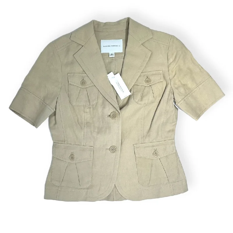 Bonus Savings Tan Blazer Banana Republic, Size 0