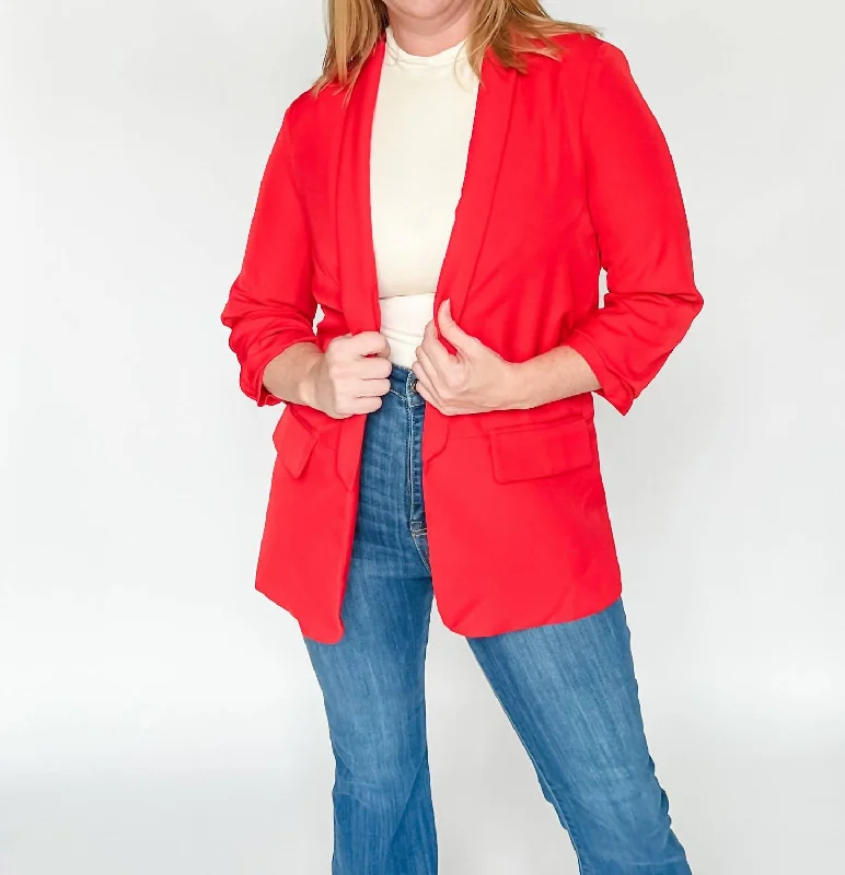 Online Only The Penthouse Blazer In Red