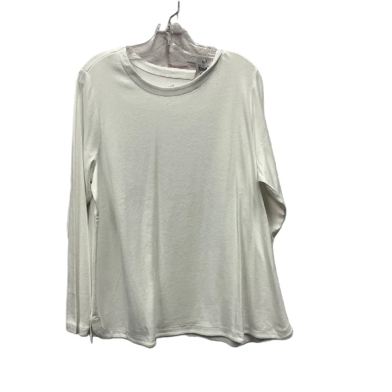 The Best Prices Top Long Sleeve Basic By J. Jill In White, Size: Xl