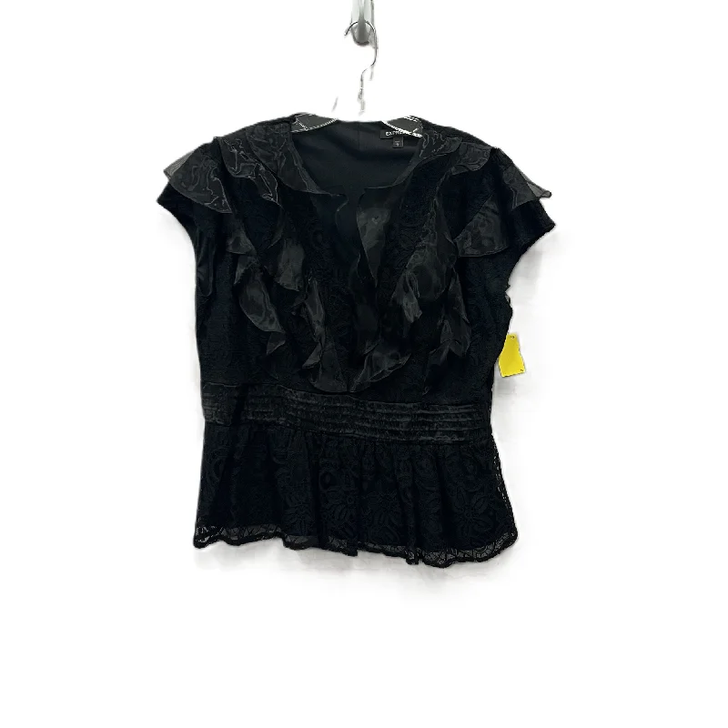 Loyalty Reward Top Short Sleeve By Express In Black, Size: Xl