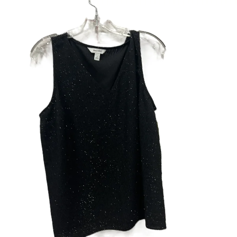 Shop and Save Top Sleeveless By Nine West In Black, Size: L