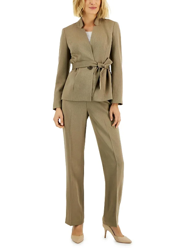 Inventory Reduction Womens 2PC Polyester Pant Suit