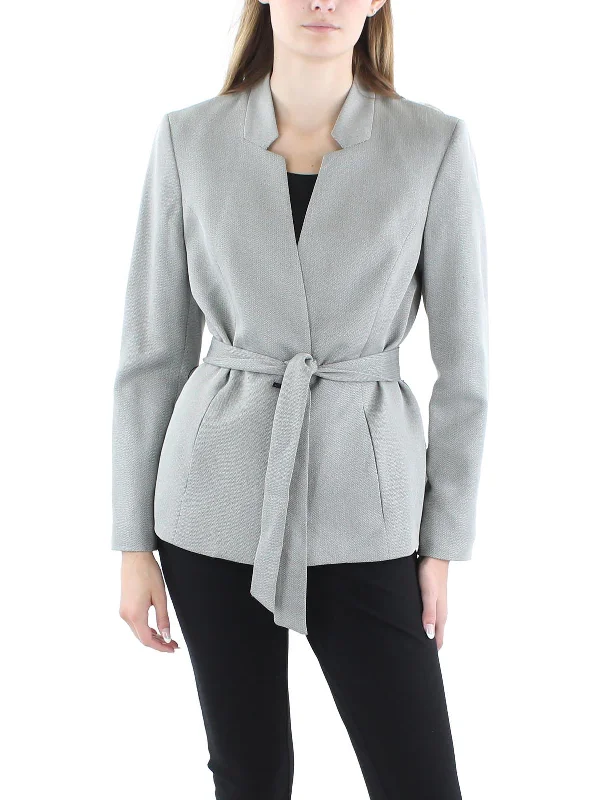 Best Bargains Womens Knit Long Seeves One-Button Blazer
