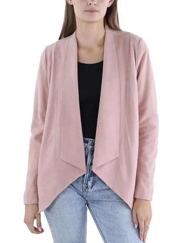 Price Buster Womens Leather Long Sleeve Open Front