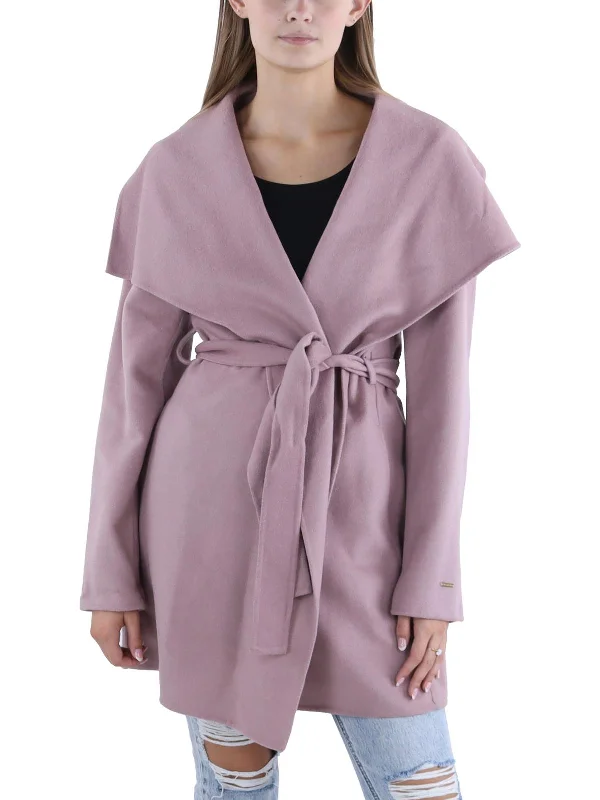 Factory Direct Sale Womens Winter Wool Blend Wrap Coat