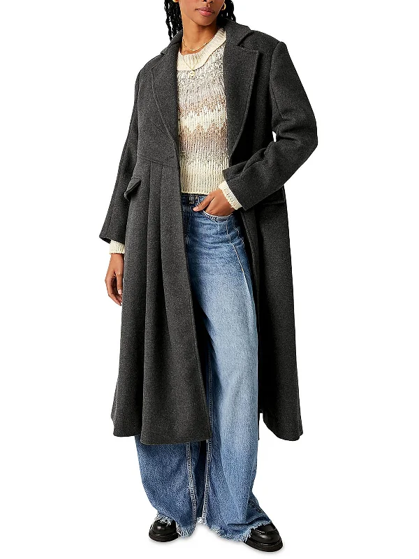 Huge Discounts Womens Wool Blend Maxi Overcoat