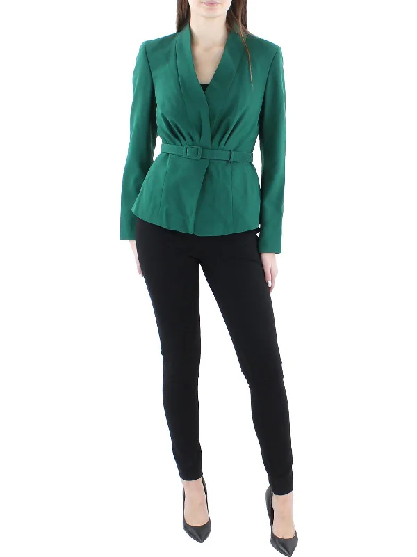 Extra Savings Womens Woven Pleated Suit Jacket