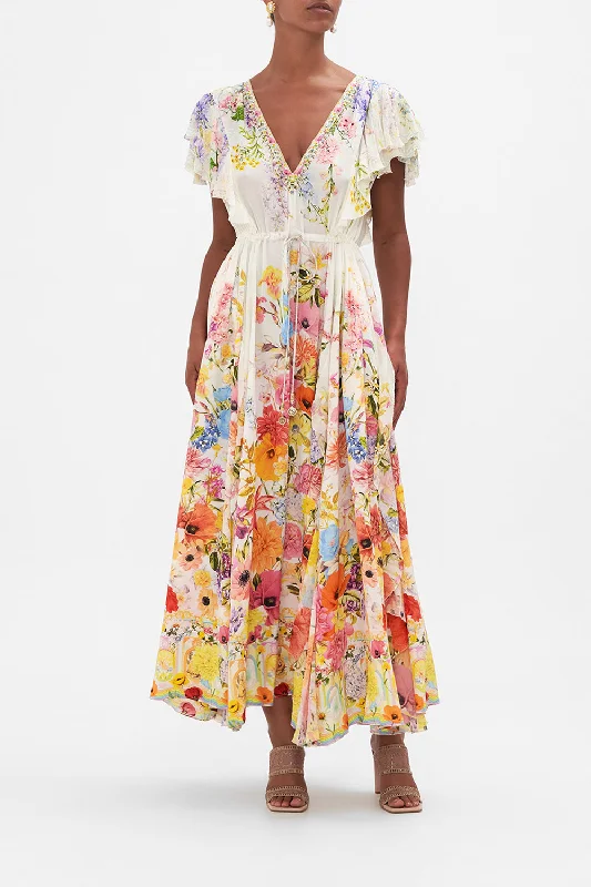 Limited Quantity ALL OVER RUFFLE DRESS SUNLIGHT SYMPHONY