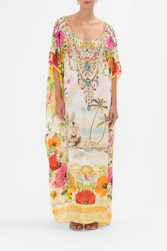 Grand Opening Sale ROUND NECK KAFTAN SUNLIGHT SYMPHONY