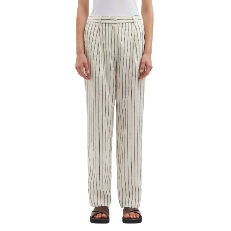 Mega Sale Agneta Trouser In Solitary Stripe