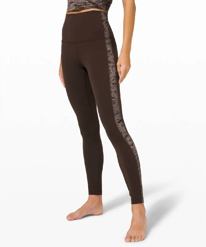 Weekend Special Align Super High Rise Pants 28" In Crushed Velvet French Press