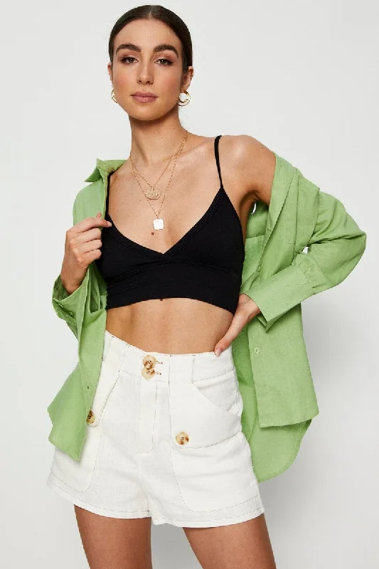 Bargain Prices Black Bralette Top Seamless