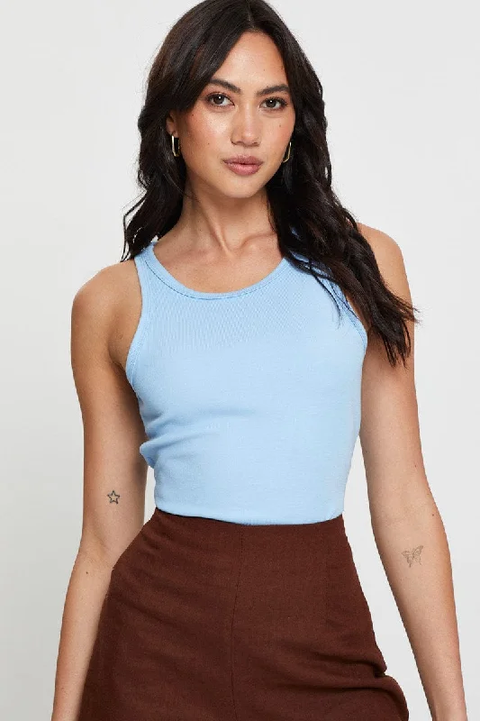 Final Markdown Blue Tank Top