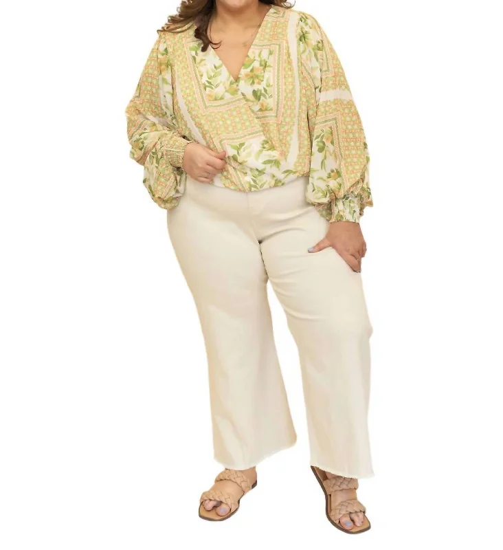 Special Offer Clear Eyes Denim Pants - {Plus} In Cream