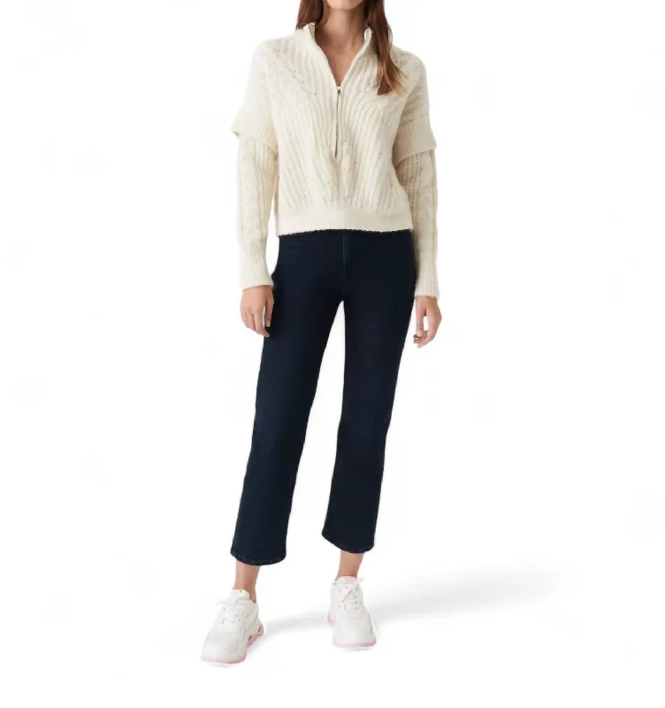 Price Slash Deen Straight Jean In Blue/black