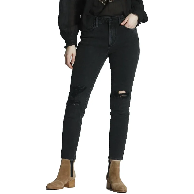 Stock Clearance Gizelle Rocker Jean In Blackish