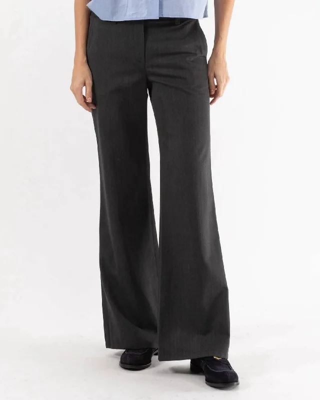 Hurry In Howard Pant In Dark Charcoal Grey