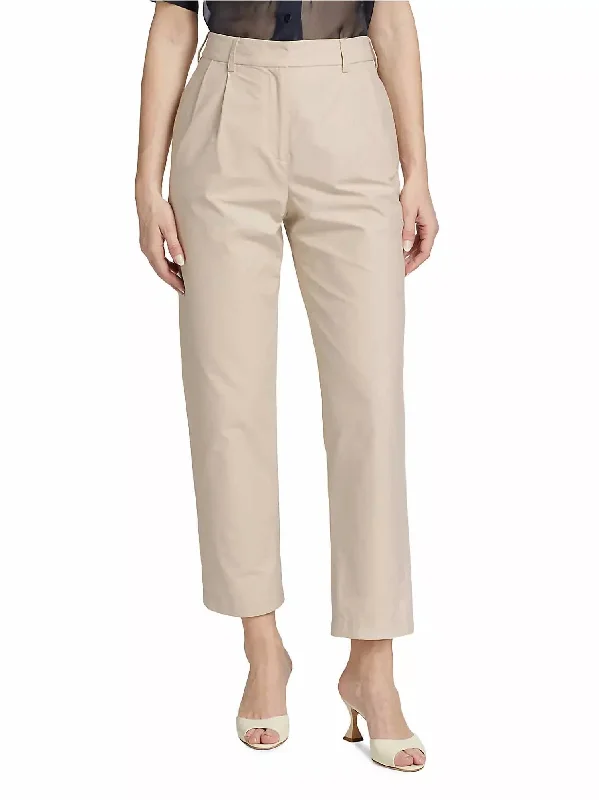 Special Price Ivy Tailored Straight-Leg Pants In Khaki