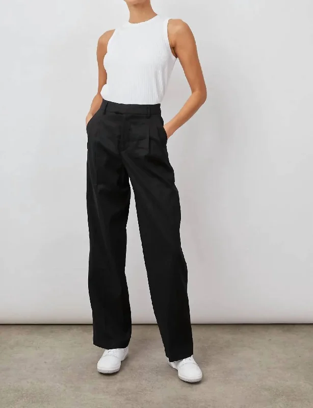 Can't Miss Marnie Pant In Black Twill