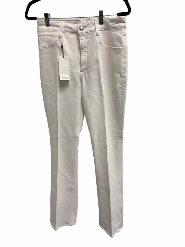 Price Buster Micro Flare Jeans In White