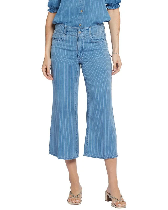 Huge Discounts NYDJ Brigitte Light Marine Wide Leg Jean