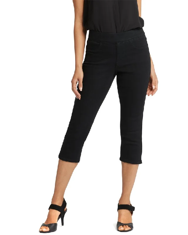 New Markdowns NYDJ Dakota Overdye Black Crop Jean