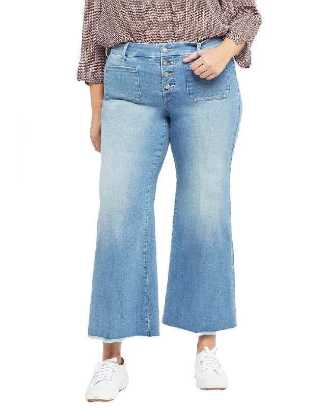 Price Cut NYDJ Patchie Clean Brookes Wide Leg Jean