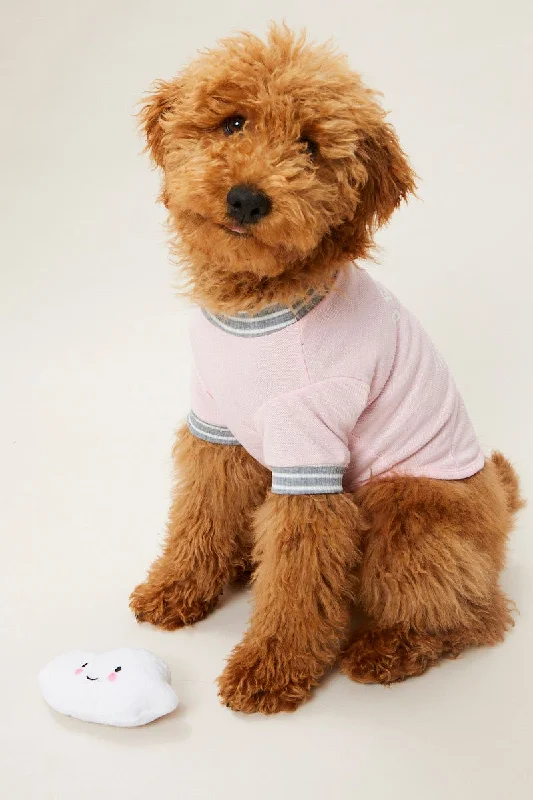 Stock Clearance Pink Nautical Anchor Pastel Dog Jumper