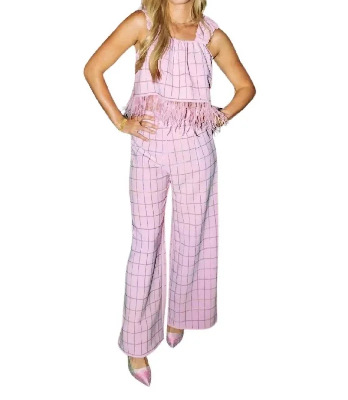 Stock Up and Save Plaid Pant In Pink