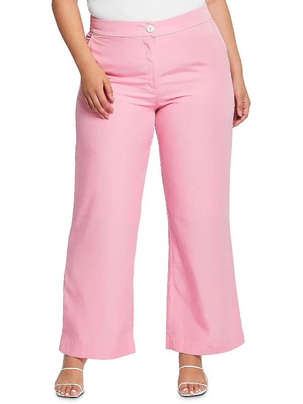 Price Rollback Plus Womens Textured High Rise Capri Pants