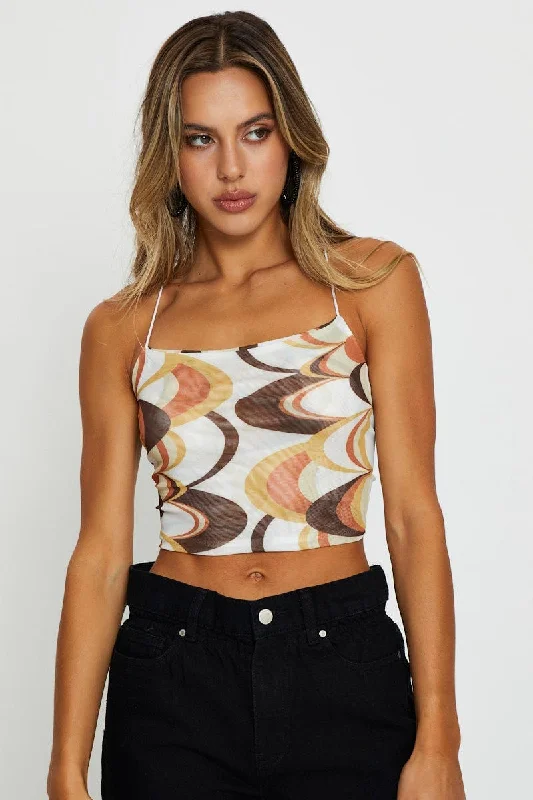 Friends and Family Sale Print Crop Top