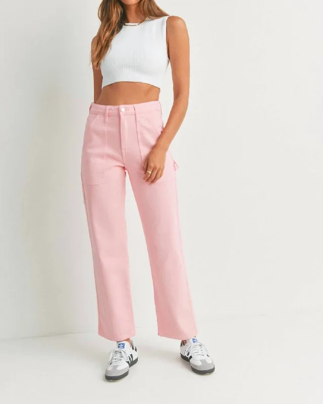 Price Fest Rue Carpenter Jeans In Pink Lemonade