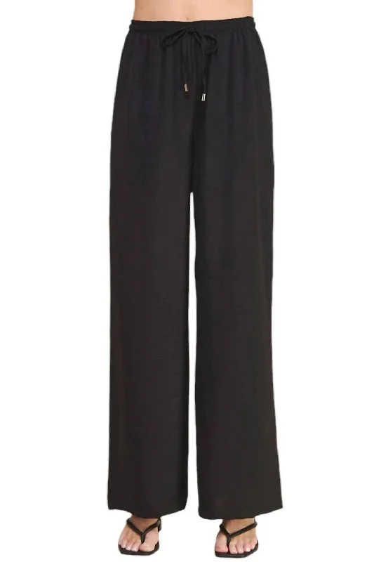 Closeout Sale Sadie Drawstring Pants In Black