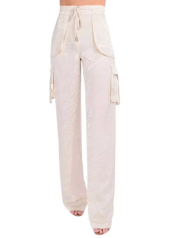 Midnight Sale Santa Cruz Cargo Pant In Cream