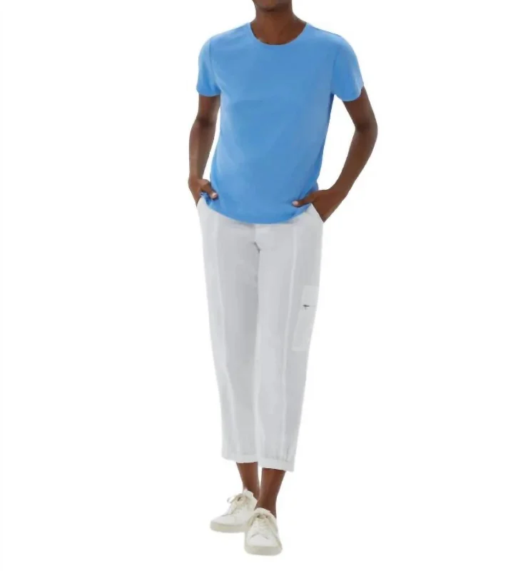 Discount Extravaganza Shelter Island Cargo Jogger Pants In White