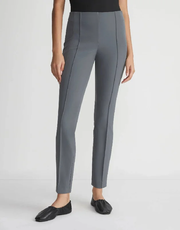 Final Clearance Slim Pintuck City Pant In Shale