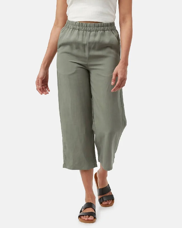 YEAR-End Clearance Treelinen Billow Pants In Agave Green