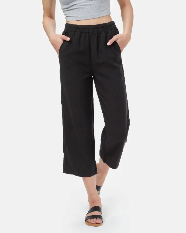 Bonus Savings Treelinen Billow Pants In Meteorite Black