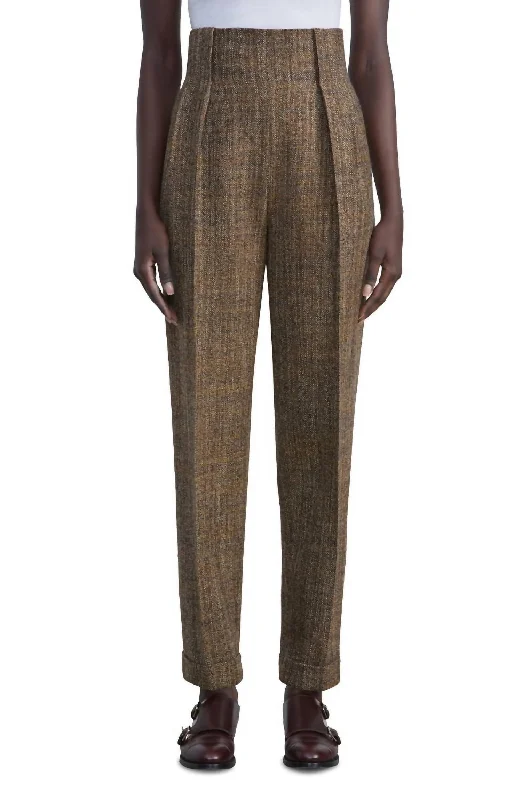 Extra Savings Waverly Wool Pant In Curry Multi