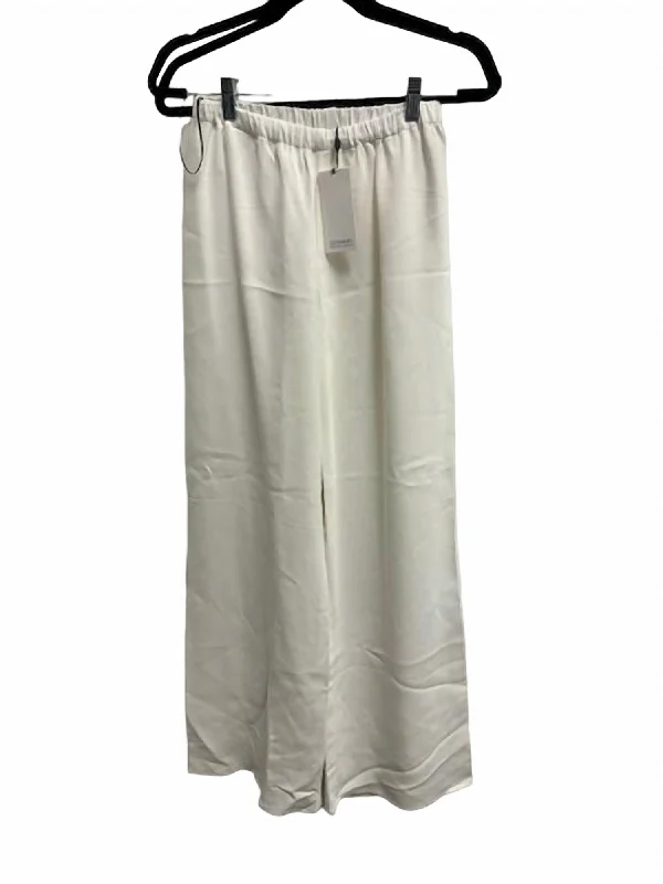 Season Finale Sale Women's Pull On Wide Pant In White
