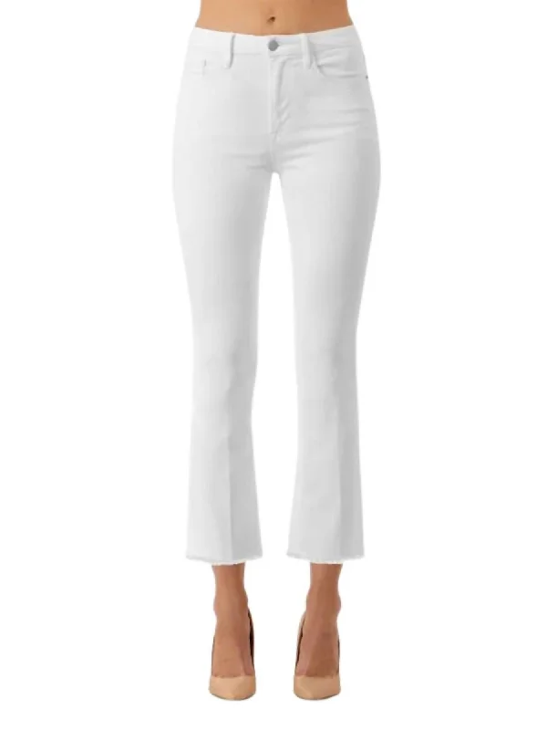 Today’s Deal Women's Starlet Boot Crop Jeans In White