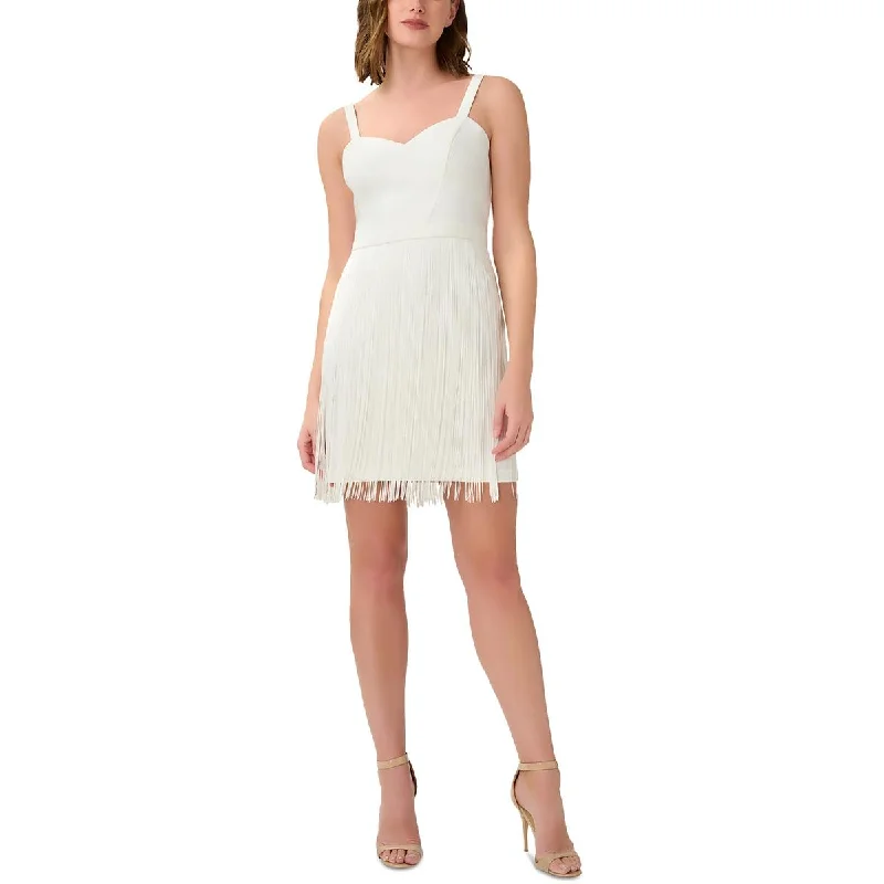 Hurry In Aidan by Aidan Mattox Womens Crepe Mini Cocktail And Party Dress