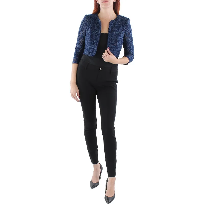 Extra Savings Alex Evenings Womens Embroidered Glitter Bolero